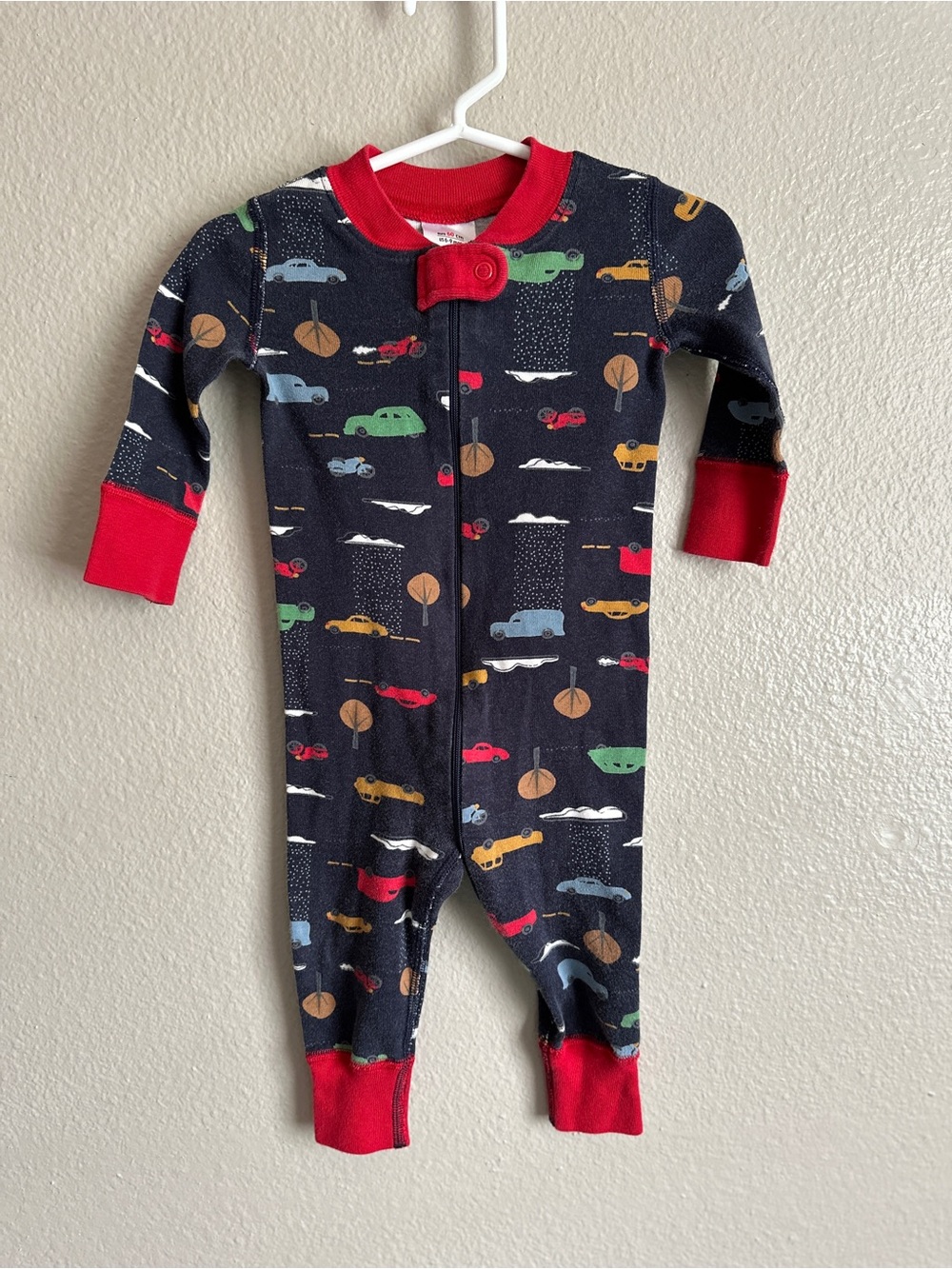 Hanna Andersson size 6-9 months baby pj 100% organic cotton cars print